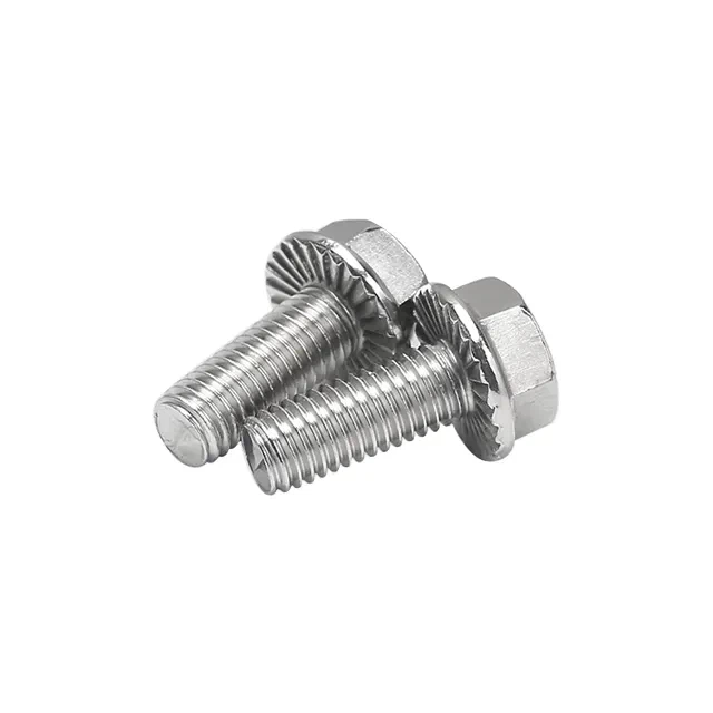 Metrické šesťhranné prírubové skrutky